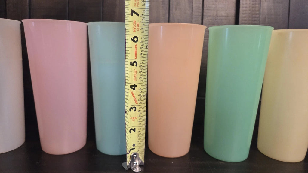 VTG. Set of 6 Tupperware Pastel Tumblers Drinking Cups, #107 | eBay