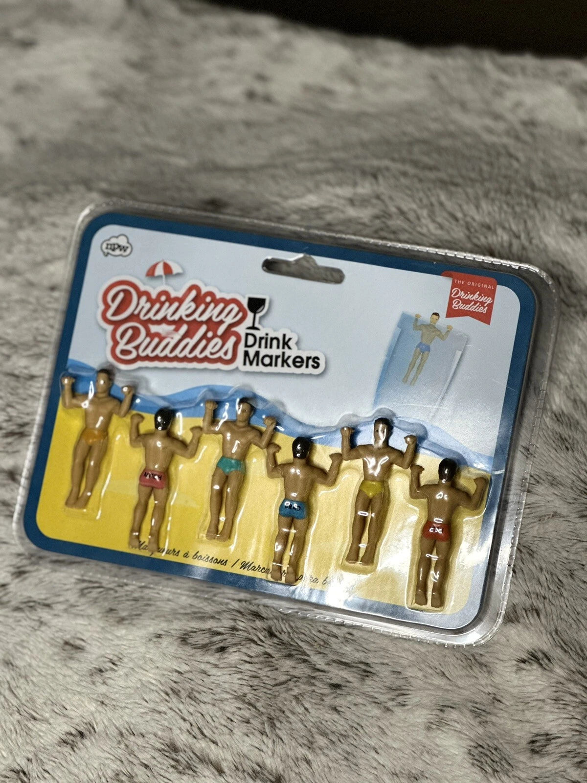 The Original Drinking Buddies Novelty Buddies Drink Markers Set Of 6 NIP | eBay