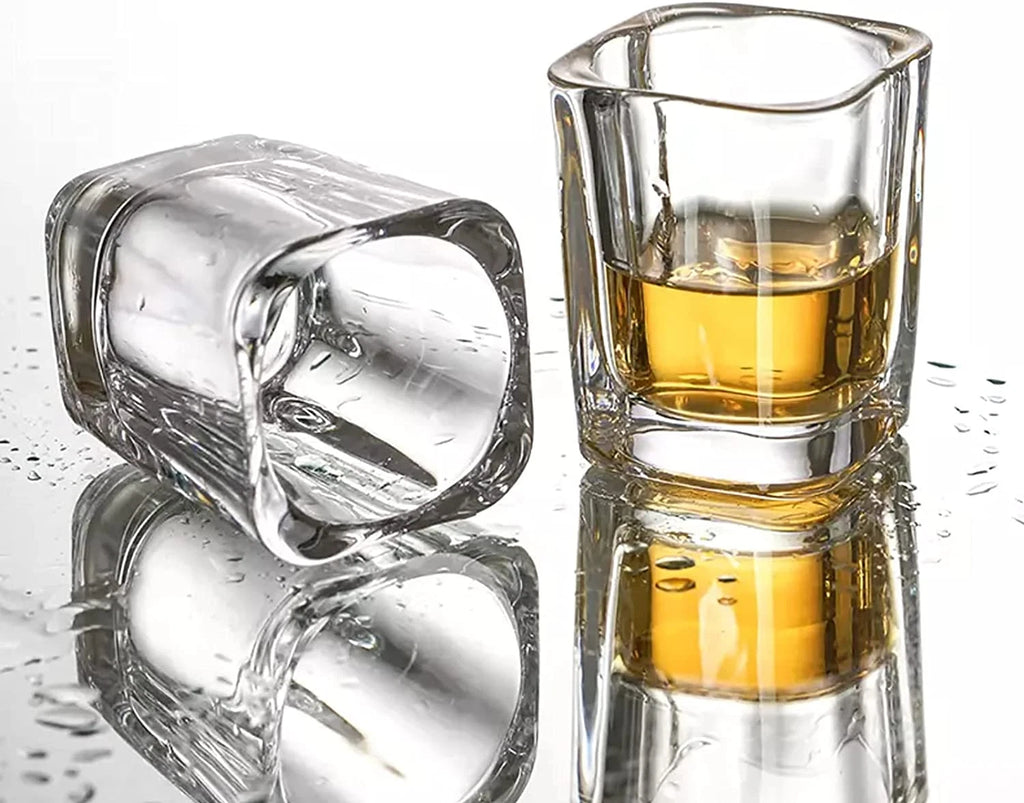 Vivimee 30 Pack Heavy Base Shot Glasses Bulk, 2.2 Oz Square Shot Glass Set | eBay