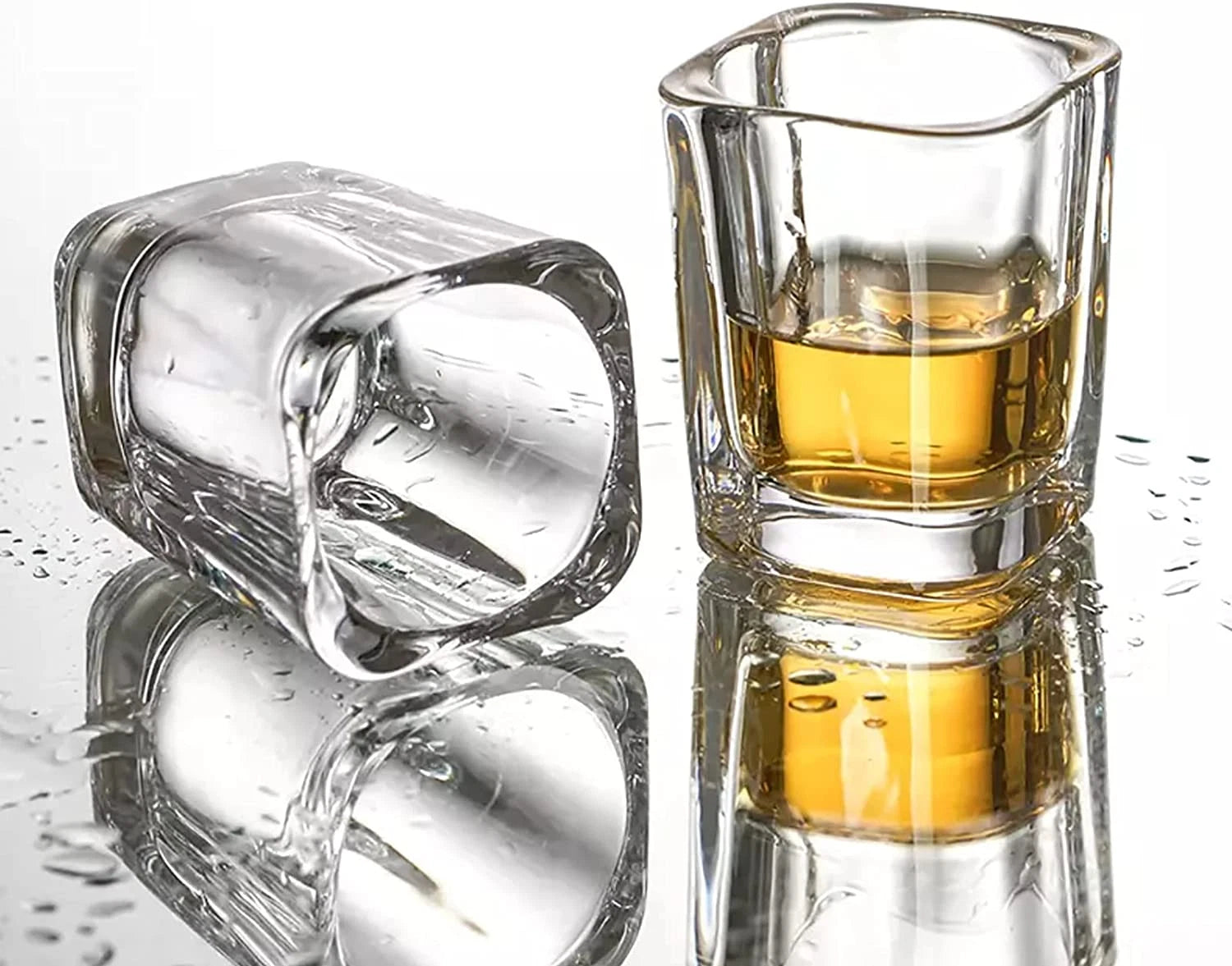 Vivimee 30 Pack Heavy Base Shot Glasses Bulk, 2.2 Oz Square Shot Glass Set | eBay