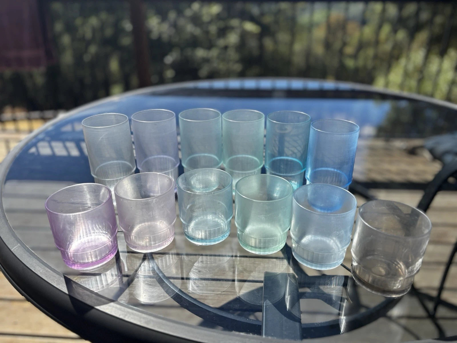 Vtg Tupperware Tumbler Cup Preludio Acrylic 6- 10 oz 6- 14 Oz Multi Color Set 12 | eBay