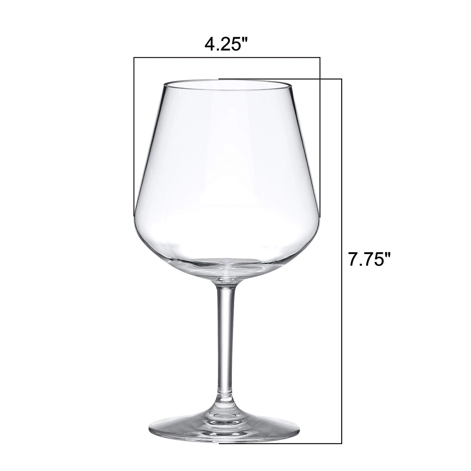 20oz Unbreakable Abby-Sienna Tritan Wine Glasses Set of 6, BPA-Free, Dishwash... | eBay