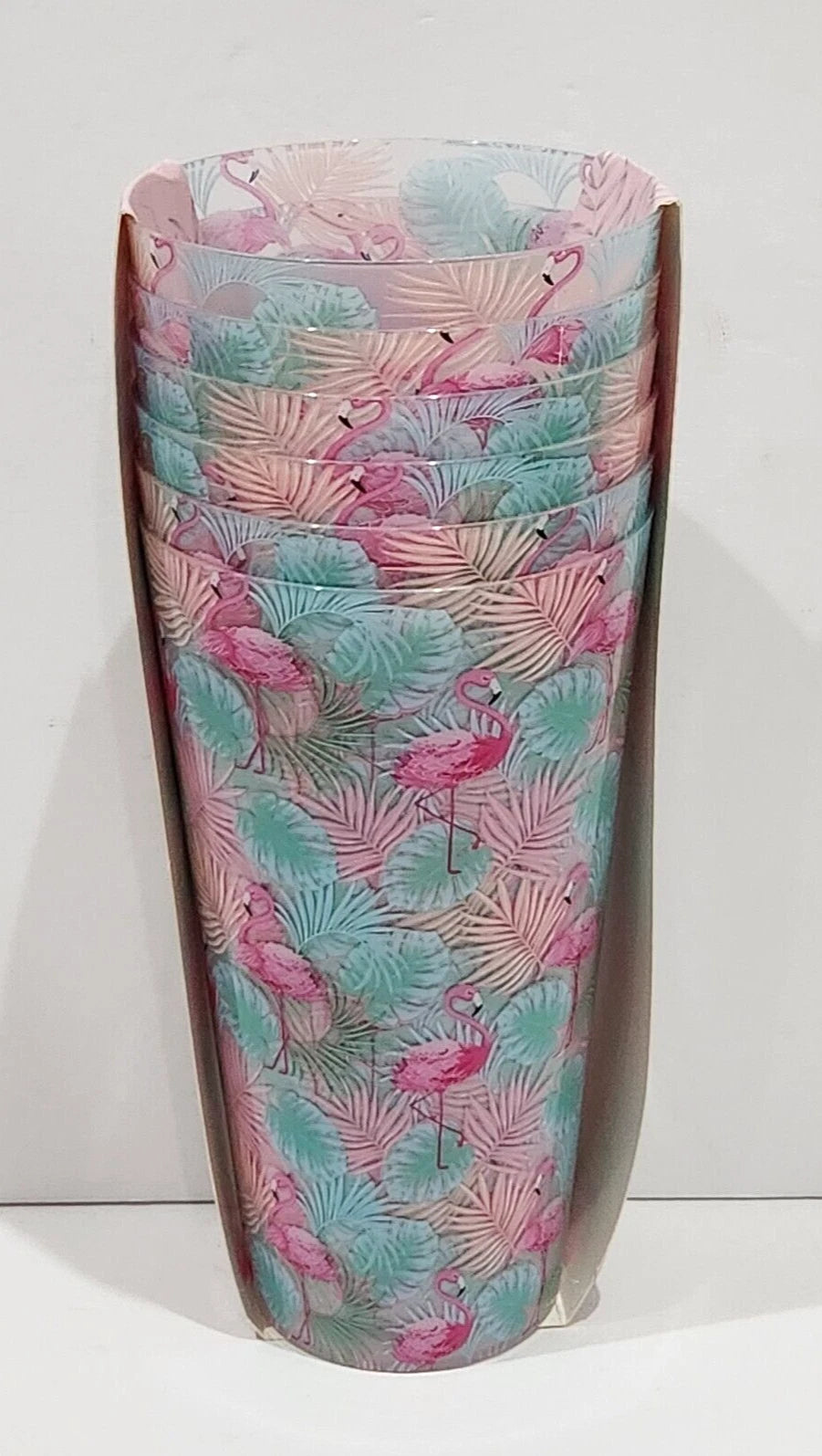 Core Kitchen Pink Flamingo Plastic Tumblers Glasses INDOOR/OUTDOOR 27oz | eBay