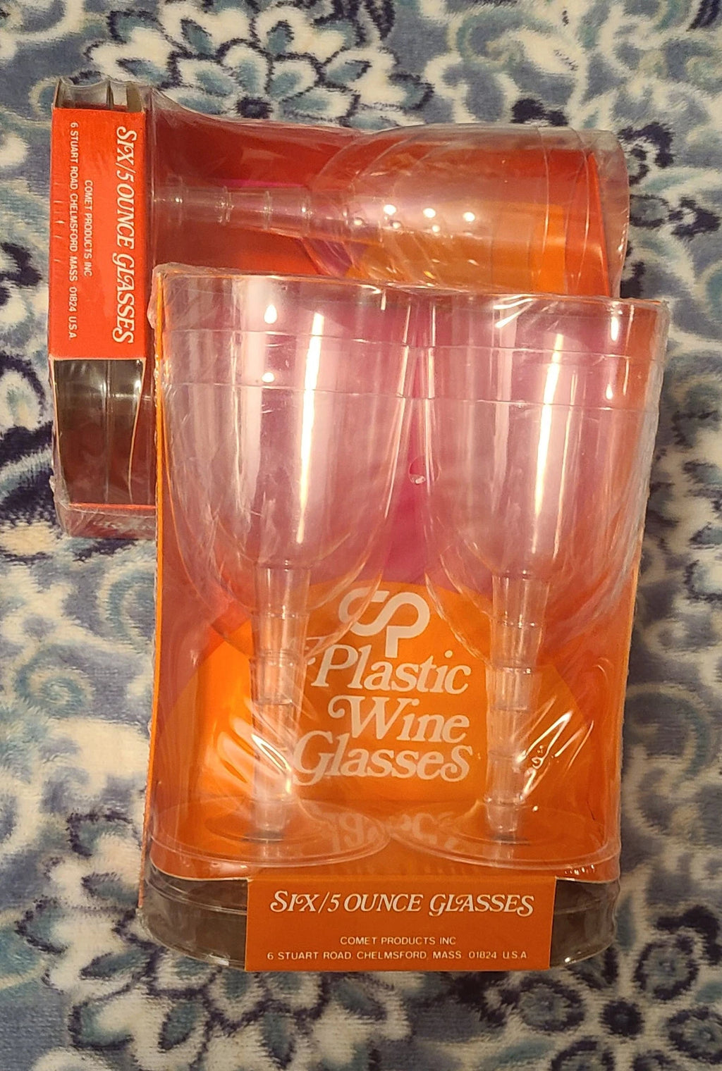 Vtg Lot Of (2)Sets Comet OnePiece Elegant Plastic Wine Glasses 5 Oz Clear 6/Pack | eBay