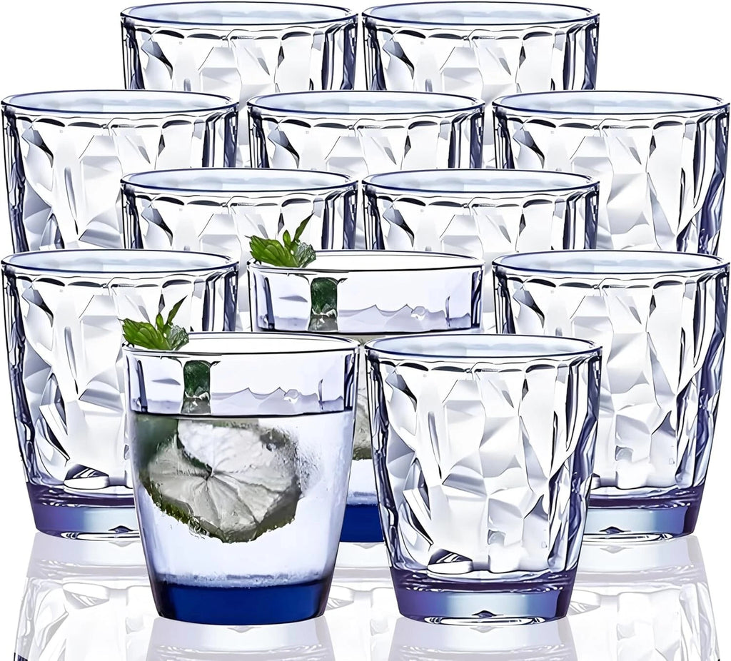 Modern 12-Piece Tritan Drinking Glass Set - Stylish, Unbreakable & FDA Approved | eBay