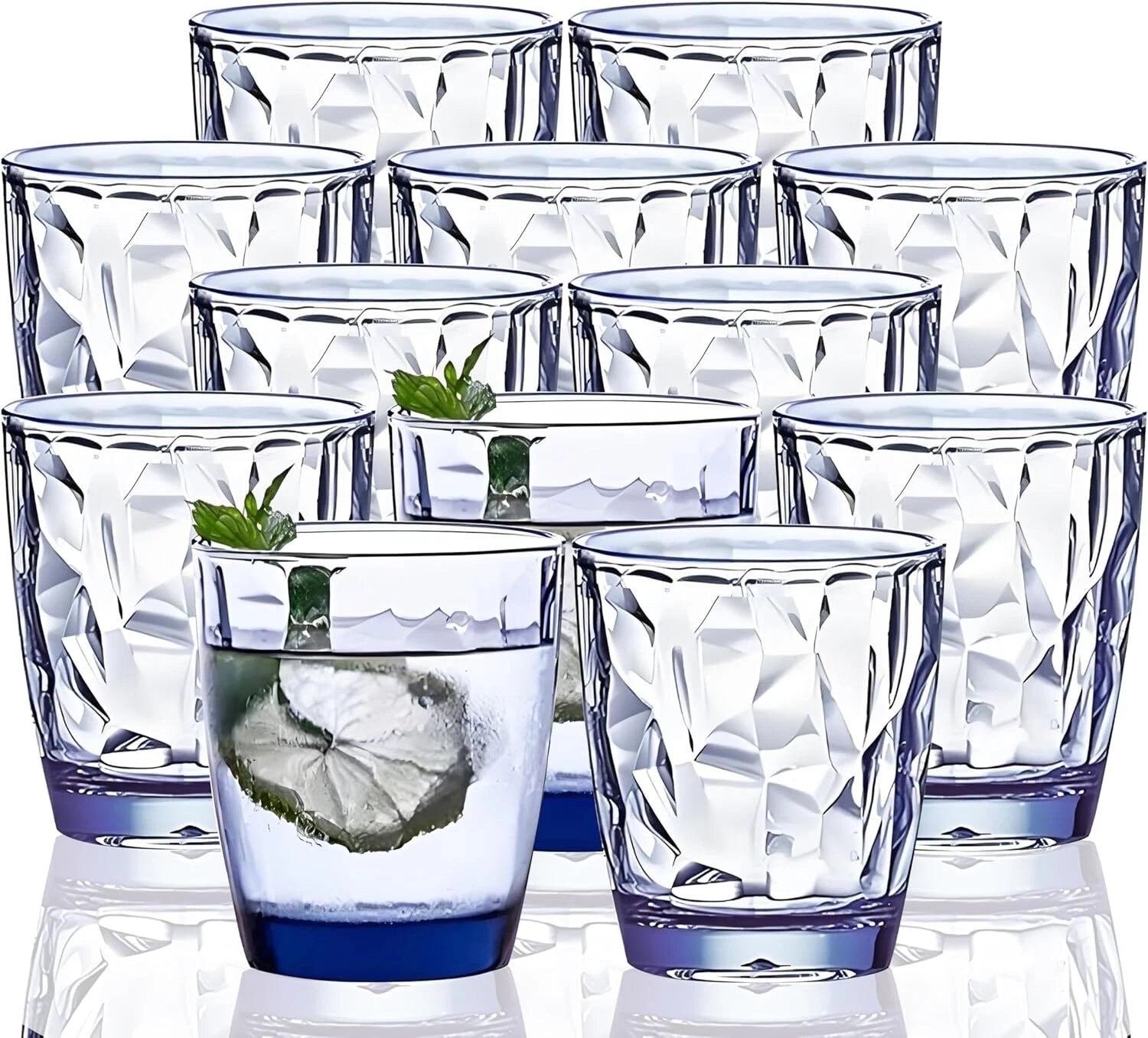 Modern 12-Piece Tritan Drinking Glass Set - Stylish, Unbreakable & FDA Approved | eBay