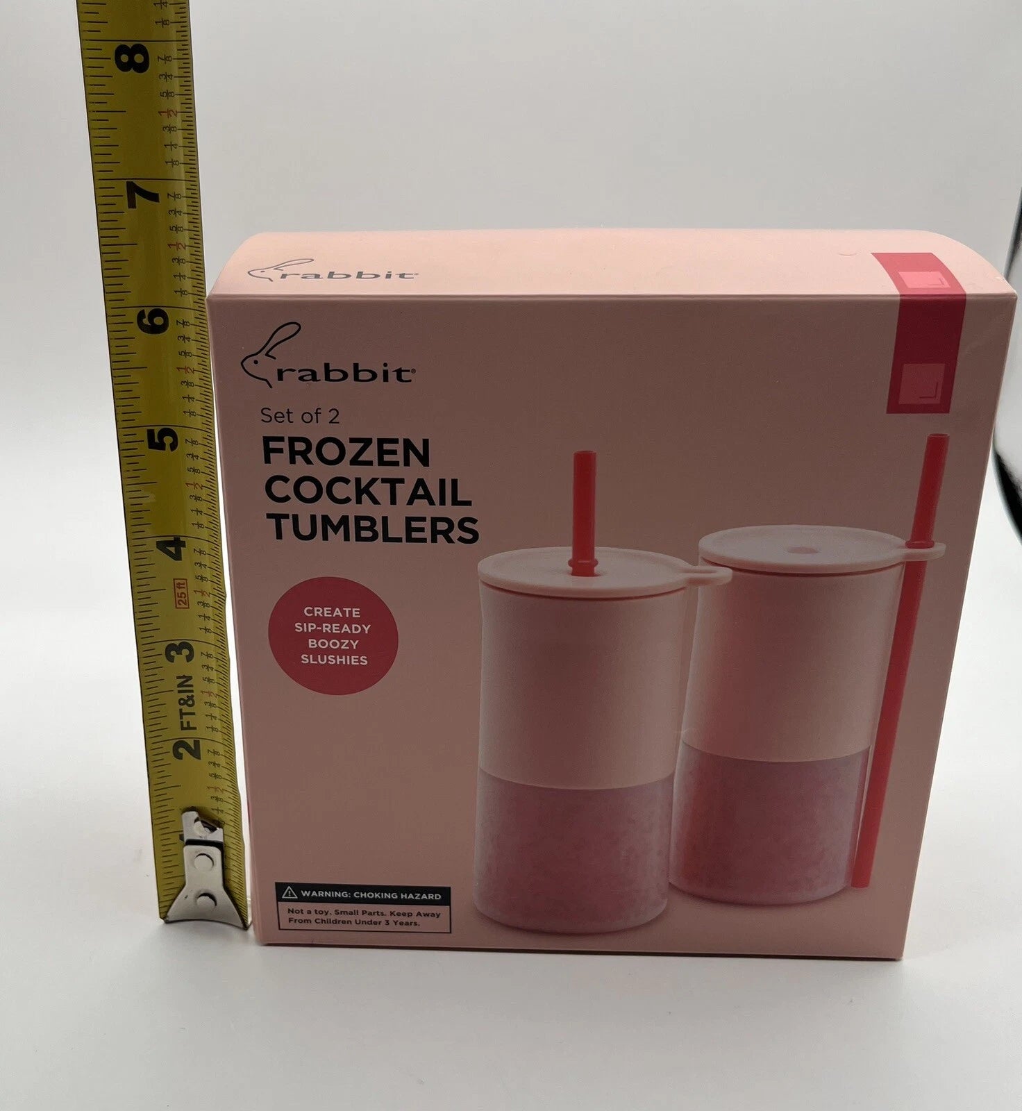 Rabbit Frozen Cocktail Pink Tumbler Set Of 2 Insulated Drink Cup, 12 oz NEW | eBay