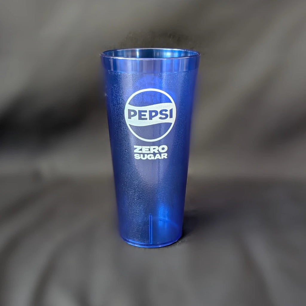 Pepsi Zero 24 oz Plastic Tumbler Cups, Cobalt Blue Set of 6, Big City Wings Logo | eBay