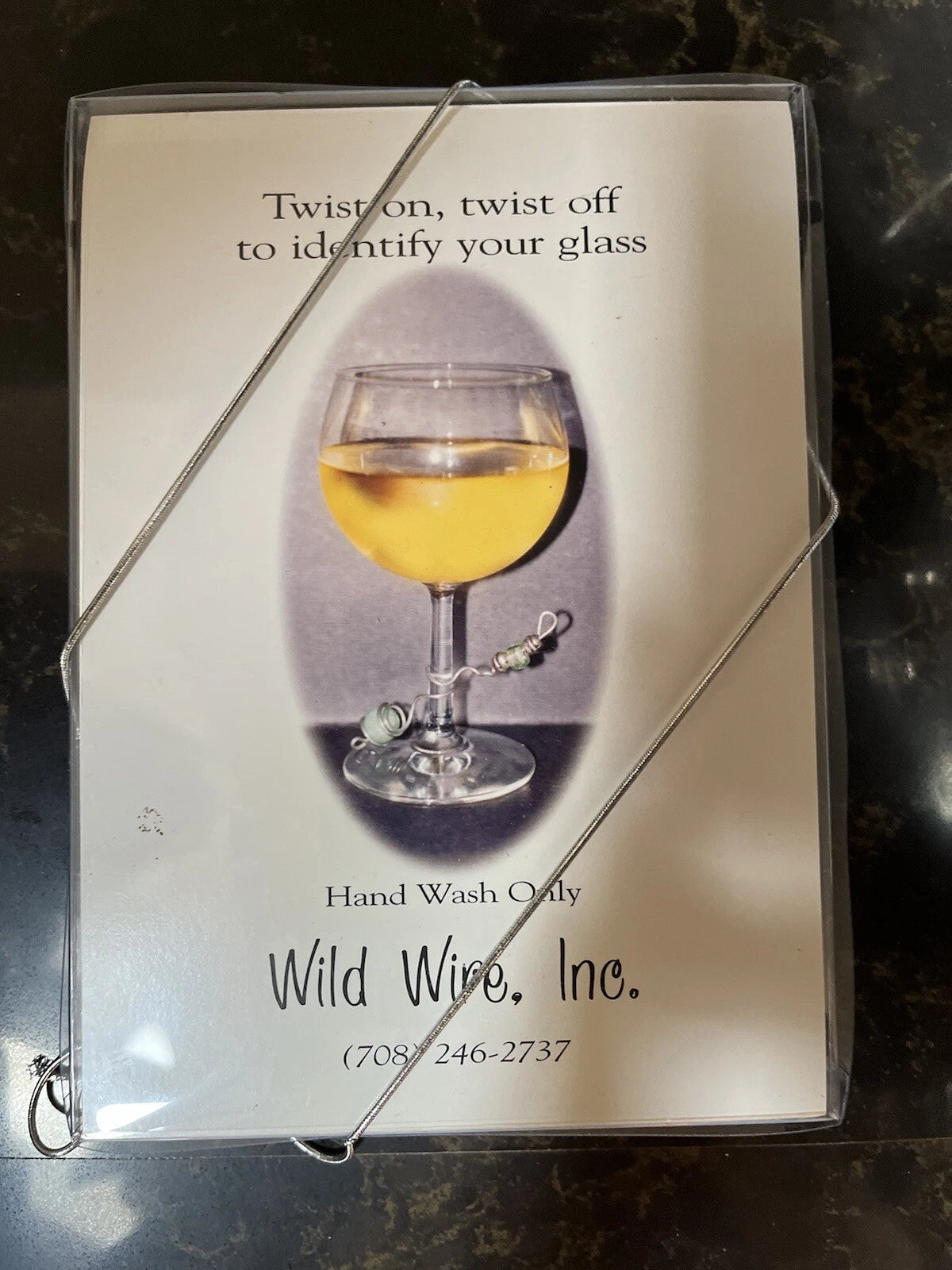 New Set Of 6 Wine Glass Charm Drink Markers. Colorful Wire, Beads And Marbles | eBay