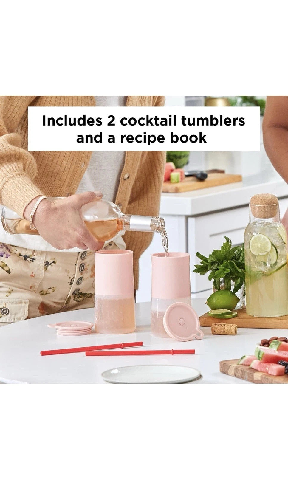Rabbit Frozen Cocktail Silicone Tumbler, Set of 2, Pink Fill,Freeze,Squeeze,Sip! | eBay