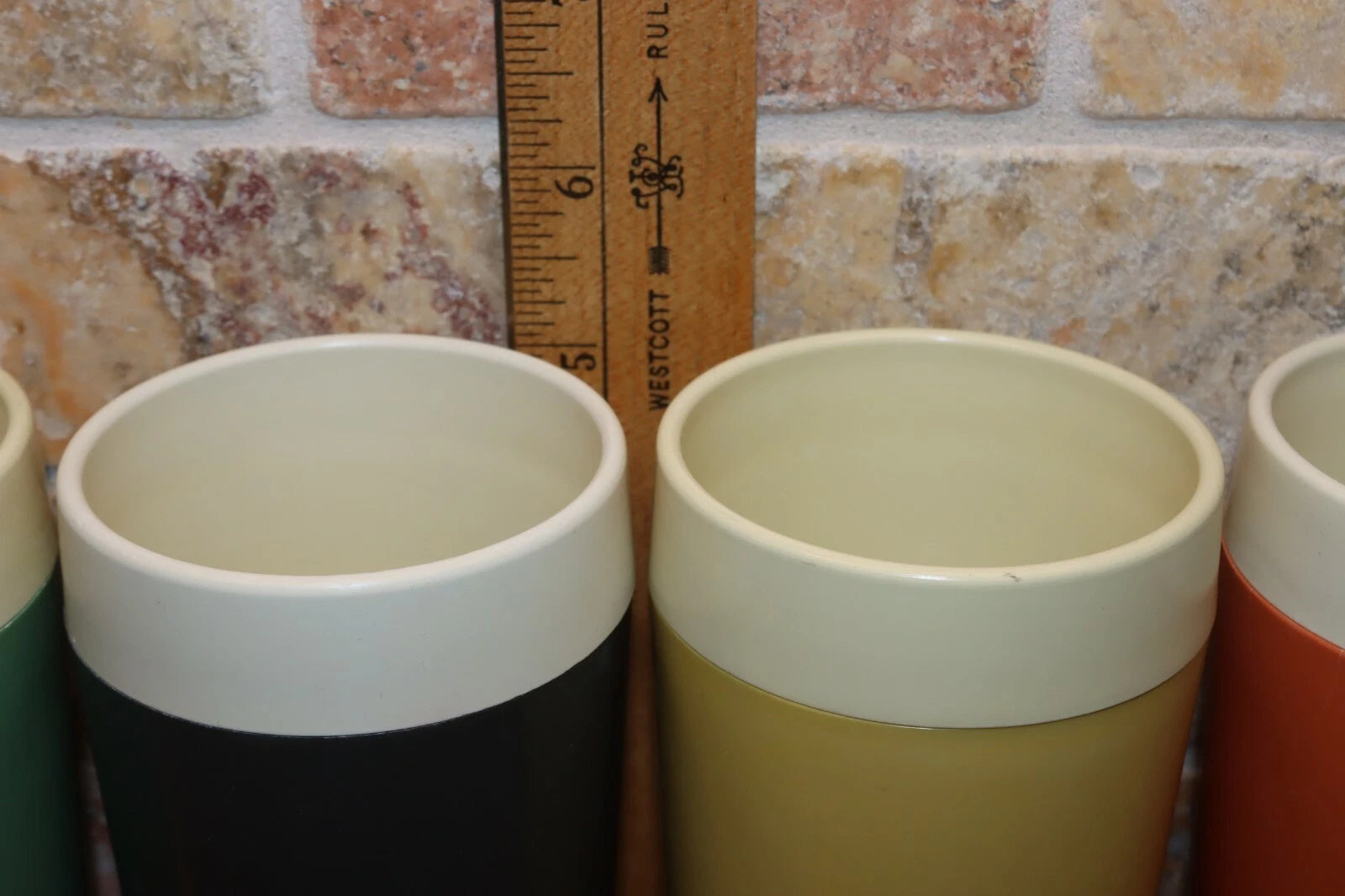 VTG GHS ware Therma-Glass SET OF SIX Colorful Hot & Cold Insulated Tumblers USA | eBay