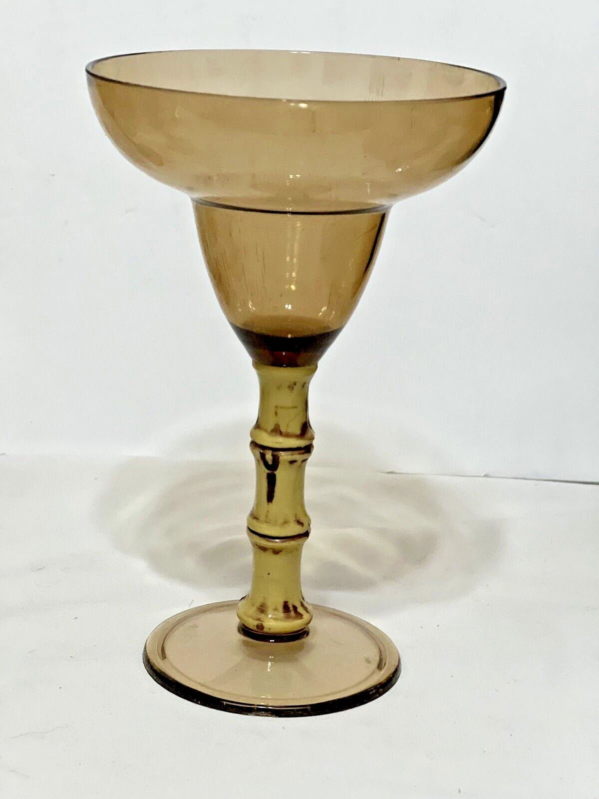 Set of 6 Acrylic Tiki Margarita Drink Glasses Bamboo Design Stem 7" h x 4.5" rim | eBay