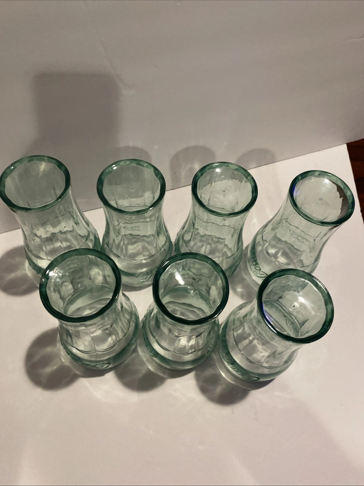 Set of 7 Coca -Cola Green Plastic Tumblers 6” Embossed Logo VTG Style Cups | eBay
